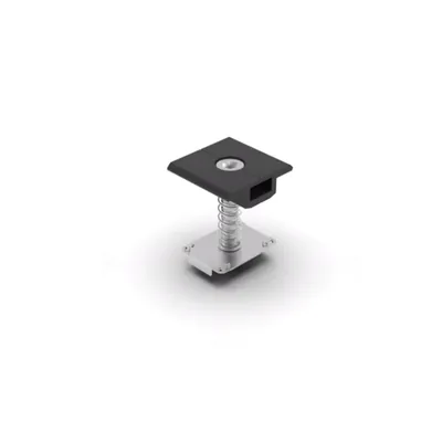 View 1 of 6, A mounting foot and support for a flat roof solar racking system